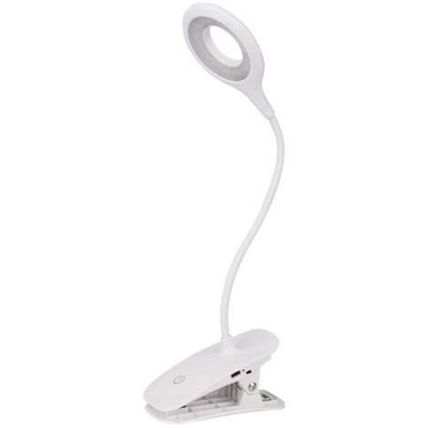 BUNTHAUS Lampe de Bureau LED, Lampe de Lecture 1200mAh Rechargeable 16 LEDs 3 Luminosité Lampe Pince pour Lit 360° Flexible Lampe de Chevet Tactile sans Fil pour Enfant, Nuit, Étude et Travail (1/5)
