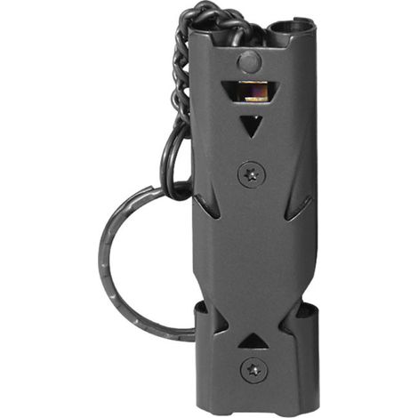 Sifflet de dressage pour chiens – Sifflet ultrasonique professionnel réglable (150 dB) idéal pour le camping, le sauvetage, la randonnée et le dressage (noir) (1/3)