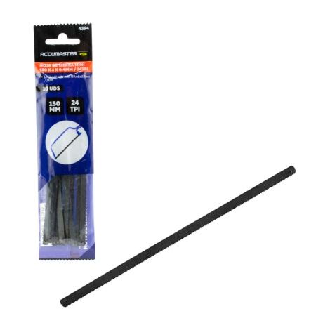 Lame de scie miniature 150 x 6 mm, 24 dents par pouce, acier haute résistance (10 pièces) (1/5)