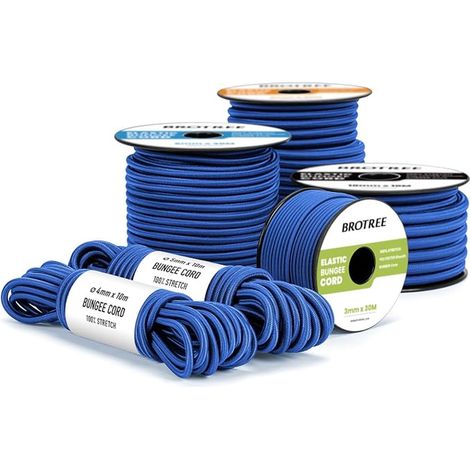 Tendeur Élastique Corde 4mm x 10m Elastique Sandow - Noir (1/3)