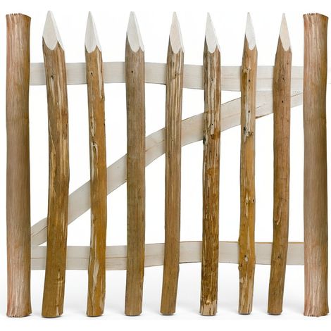 Portillon ganivelle noisetier L 100 x H 50 cm - ouverture droite - quincaillerie incluse (1/5)
