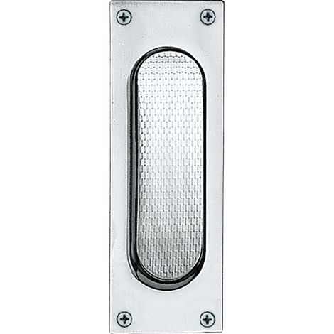MARCHESI Schiebetürmuschel eckig, 40 x 120 mm, Edelstahl matt (1/3)
