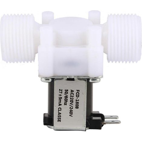 G3/4 NC Kunststoff-Elektromagnetventil, normalerweise geschlossen, Wassereinlassventil, AC 220–240 V