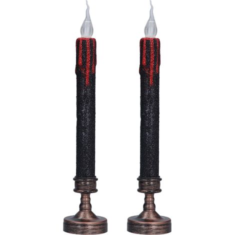 sans flamme à effet sanglant bougeoirs LED décoratifs et