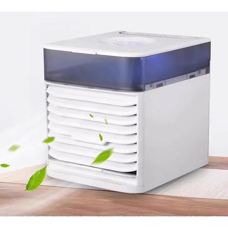 Ventilador/aire acondicionado de sobremesa, 3 velocidades, interruptor táctil, enfriador evaporativo. (1/5)