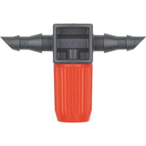 GOCCIOLATORE IN LINEA REGOLABILE PER TUBO 3/16 PER MICROIRRIGAZIONE (1/5)