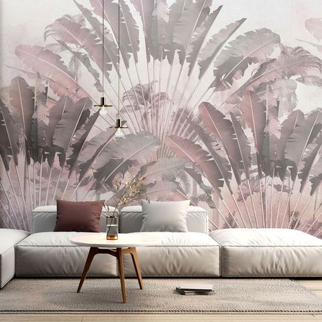 Papier peint panoramique - Plantes tropicales - 130 cm x 82 cm (1/4)