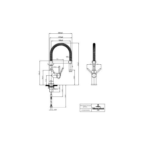 Villeroy & Boch 92730023 Mitigeur de cuisine Steel Expert Compact