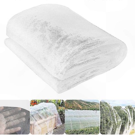 Filet de protection végétal à mailles fines 2,5x6 m, barrière anti-insectes résistante pour potager et cultures, grillage de sécurité durable (1/5)