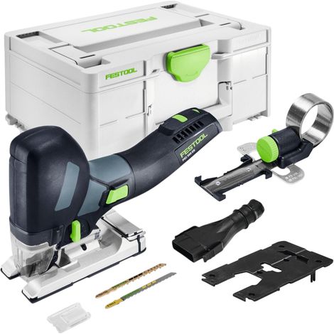 Sierra de calar oscilante a batería Festool PSC 500 EB-Basic de 18 V y 120 mm + cortador circular + Systainer - sin batería, sin cargador (1/5)