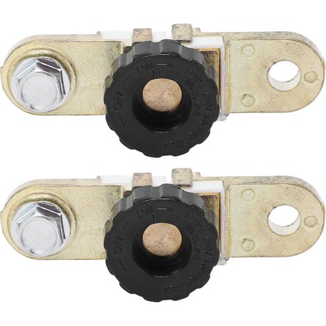 Interrupteur de Déconnexion de Batterie 2 Pièces pour Véhicule, Bateau, Camion, Caravane à Montage Latéral