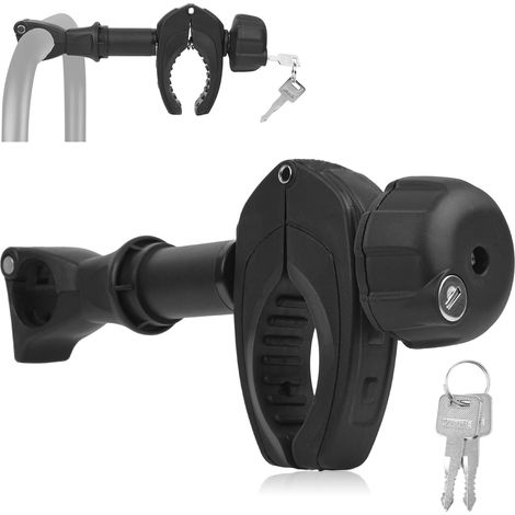 Support de Cadre pour Porte-vélos Longueur 25 cm, Support de Cadre de vélo Court Universel, verrouillable, pour Tube de Support en U : Ø 2,5-3 cm, pour diamètre de Cadre du vélo : Ø 3-6 cm (1/5)