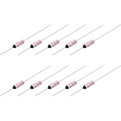 20 Pièces Fusible Thermique en Métal RY227 227℃ 15A/250V (1/5)