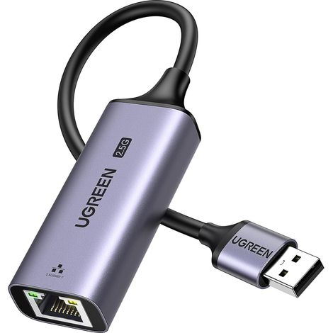 Adattatore Ethernet USB 3.0 da 2,5 G a RJ45, rete LAN da 2500 Mbps, Plug Play, compatibile con Windows 11, MacOS, PC, laptop, switch