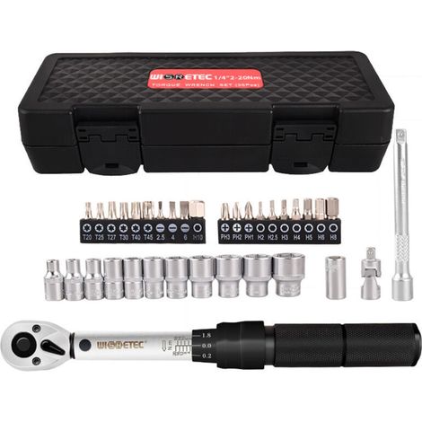 35-piece 1/4-inch Socket Set, Car Repair Tool, Combination Ratchet Torque Wrench Tools, Automotive Repair (1/5)