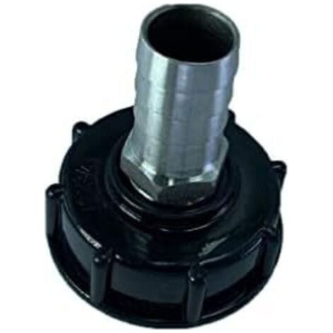 FENOPLASTICA60mm entrée 25mm sortie robinet de vidange adaptateurs de vanne raccords robinet connecteurs de tuyau d'arrosage fournitures de baril d'eau. (1/4)