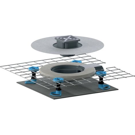 Dallmer CeraDrain Select Plan Schallschutzablauf 100x100mm, DN 40, ABS/PP/Edelstahl, 518408 (1/2)
