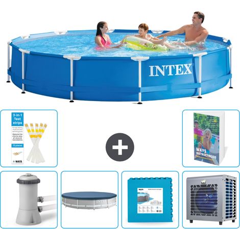 Frame Pool Rund - 366x76 cm - 7-teilig S290 (1/5)