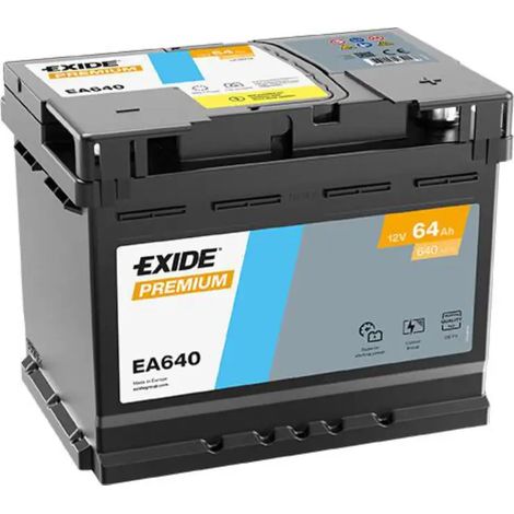 Batería de Coche EXIDE EA640 64Ah 640A