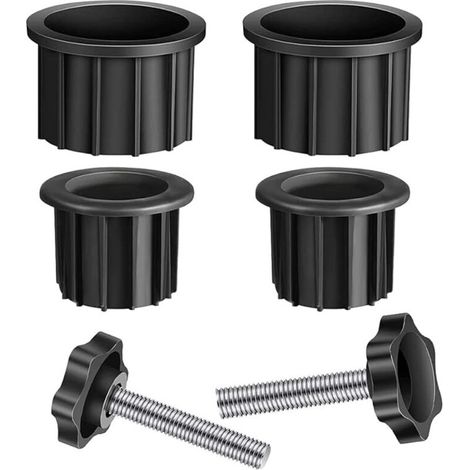 ACKERMAN– Kit adaptateur de parasol avec bouchons de 1,5' et 1,9' – Vis M8 de 40 mm – Résistance au vent pour stabilisation extérieure