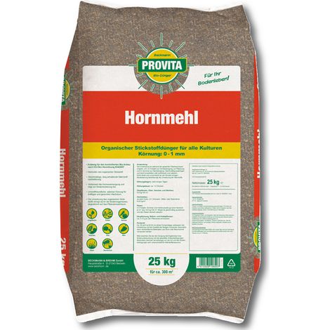 Provita Hornmehl 25 kg gedämpft Stickstoffdünger Universaldünger (1/4)
