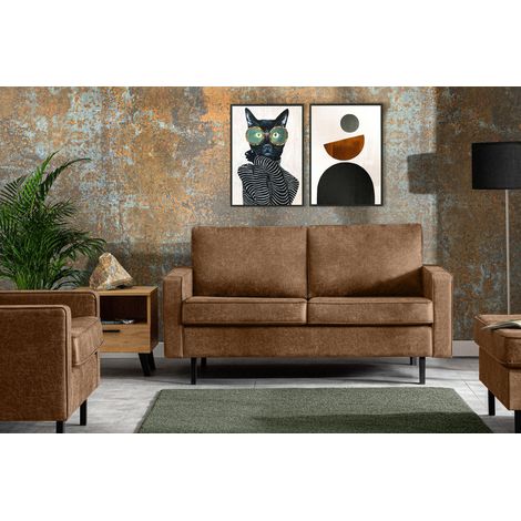 KONSIMO INVIA Sofa 2-Sitzer, Braun (1/5)