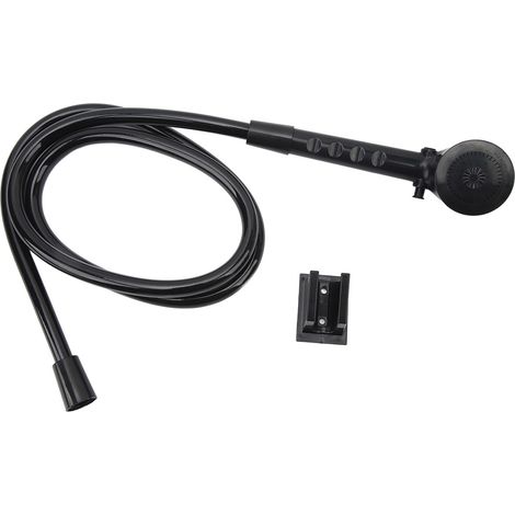 Handbrause-Set mit 1,5 m Schlauch und 3-Positionen-Duschkopf für Wohnmobil, Camper, Reiseanhänger, Boot, Schwarz (1/5)