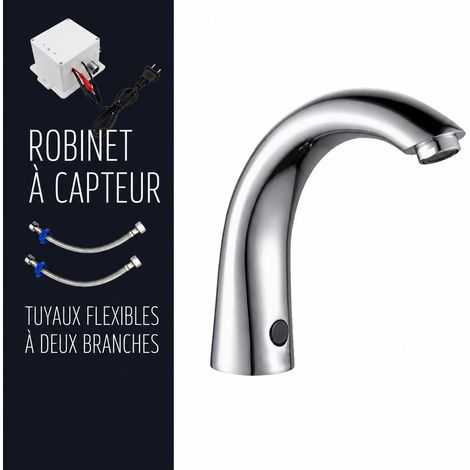 Robinet lavabo automatique infrarouge, Compatible 8805 eau froide alimentation secteur, Version qualité supérieure. – Livraison gratuite