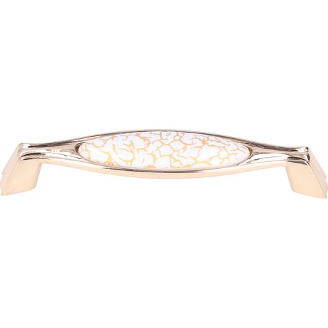 Nordischer Schubladengriff in Goldoptik, luxuriöser Möbelgriff mit Rissmuster, für Küchentüren, Kommoden, Schränke, 1830C-60-128 (1/5)