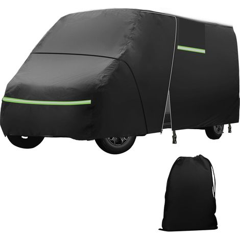 Bâche Voiture complète pour Ducato 2006-2024, Housse imperméable Exterieur Protection Contre la grêle avec Fermeture éclair de Porte latérale, Pluie Neige UV poussière (6x2,05x2,52M) (1/5)