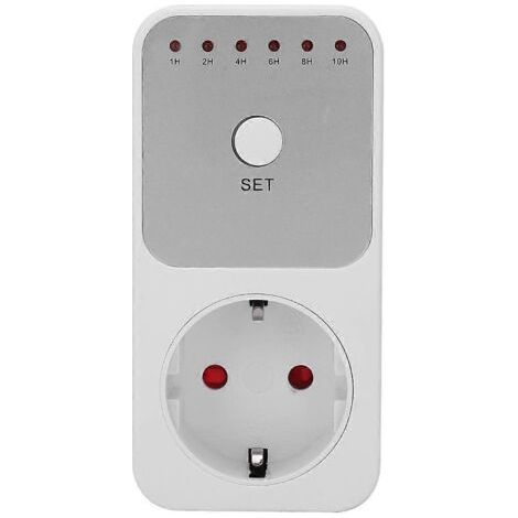 Minuterie de prise de courant avec interrupteur et compte à rebours, prise UE 230 V (1/4)