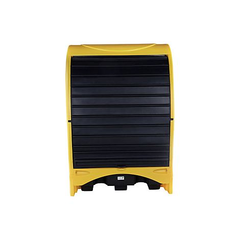 PE-Gefahrstoffdepot mit Jalousie  für 2 x 200-l-Fässer 