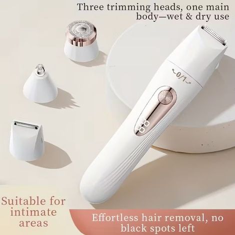 Elektrischer 3-in-1-Epilierer, tragbar, abwaschbar, für den ganzen Körper geeignet, multifunktionaler Trimmer. (1/5)