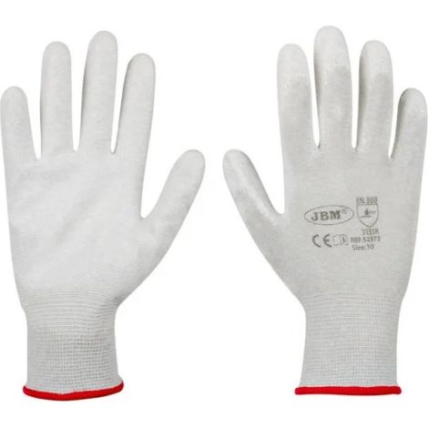 JBM 52570 x 12Uds GANT TACTILE ANTI-COUPURE T.8 (1/3)