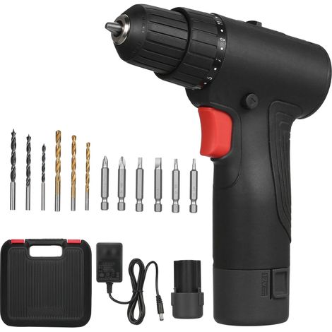 Trapano brushless da 12 V potente e resistente con accessori multifunzionali, nero, UE (1/5)