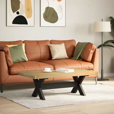 Maison Exclusive - Tavolino NOAIN Gambe a Forma di X 120x60x40cm in Legno Massello