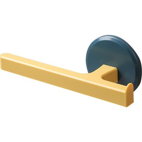 Porte-serviettes de salle de bain sans poinçonnage, barre à serviettes de salle de bains, support de rangement à tige unique, toilettes murales, salle de douche, porte-serviettes (1/5)
