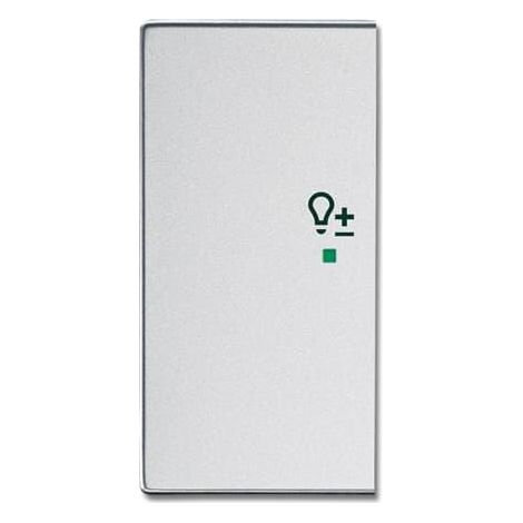 Enjoliveur 1/2 Touche G 1 Led 1 Picto Variateur Futur Linear Aluminium Silver 2CKA006220A0165 ABB BJE518227