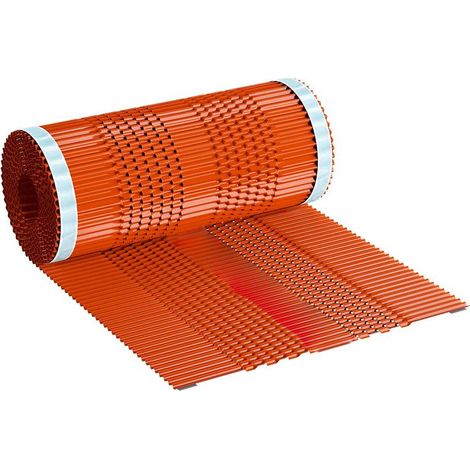 Closoir de faîtage ventilé en aluminium 300mm – Feuille ondulée et perforée – Étanche et traité anti-UV – Pour sortie de toit (1/3)