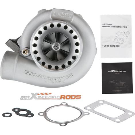 Maxpeedingrods – Turbocompresseur GT3582 avec turbine AR 0.70 et compresseur AR 0.63 – 600HP – Compatible 4/6 cylindres – Refroidissement par eau et huile