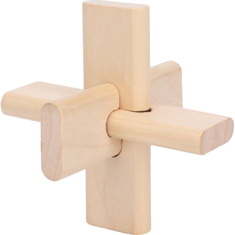 Casse-tête en bois verrouillage serrure jeu éducatif entraînement patience intelligence puzzle déverrouillage jouet (1/5)
