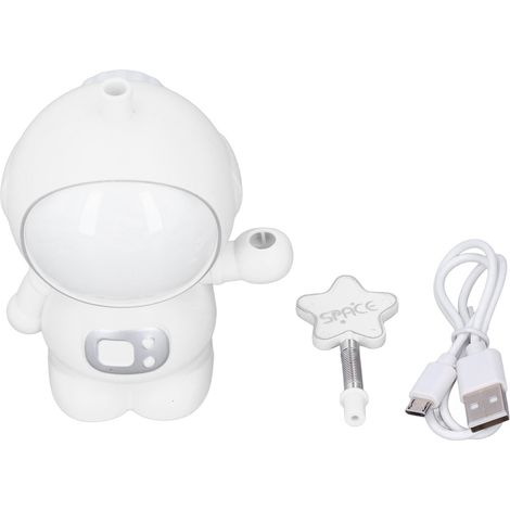 Lampe de bureau LED avec 2 modes d'éclairage, protection des yeux, fonction de chargement USB, veilleuse astronaute avec taille-crayon intégré pour bureau à domicile (blanche) (1/5)