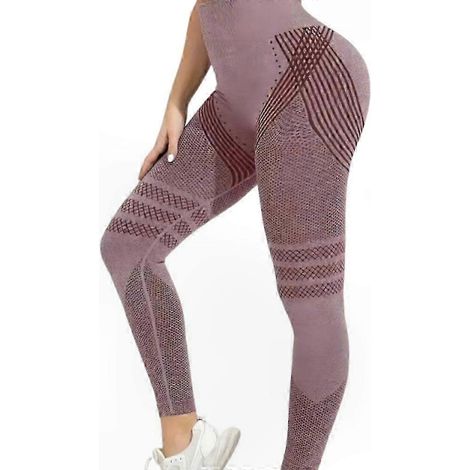 3D-Leggings mit hohem Bund, Anti-Cellulite-Yogahosen für Damen, figurformende Kompressions-Sportleggings, eng anliegendes Material mit fortschrittlicher Stütztechnologie (1/5)