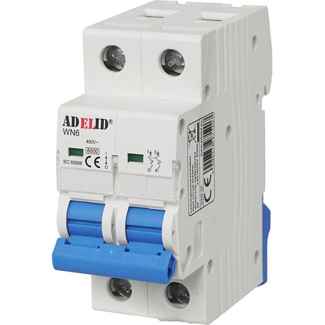 Interruptor adelid 20A 2 polos tipo B