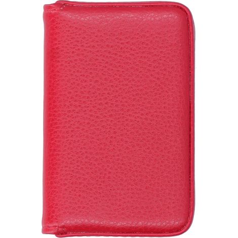 Porte-cartes de visite magnétique étui à cartes de visite portable cadeau homme femme rouge 001 (1/5)