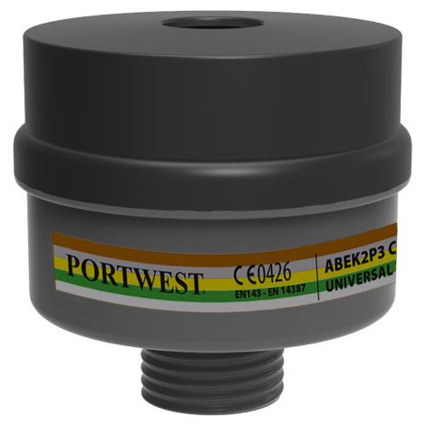 Filtro de protección respiratoria ABEK2P3 de rosca universal P976