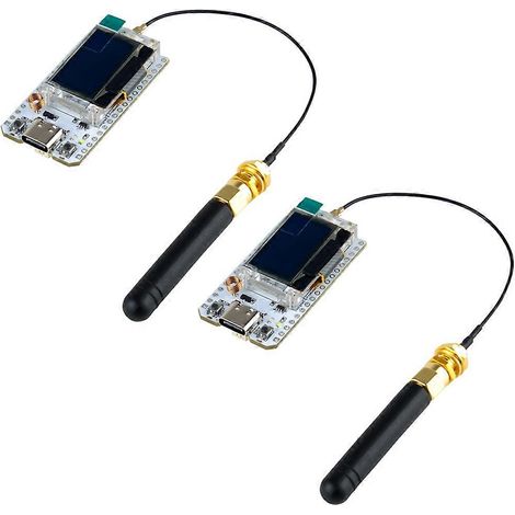 2 kits de développement LoRa LoRa32 V3 avec module ESP32 S3 WiFi+BT et écran OLED SX1262 pour Arduino Meshtastic LoRaWAN (1/5)