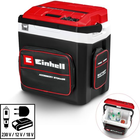 Einhell PXC 18v 27L Cooler & Warmer Cool Box Portable + 12v AC Plug TE-COL 18/27