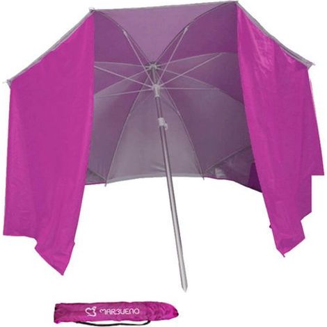 Ombrellone da spiaggia - MARBUENO - ESTATE 10112R - Ø 180 cm - Tessuto in nylon leggero - Struttura in alluminio