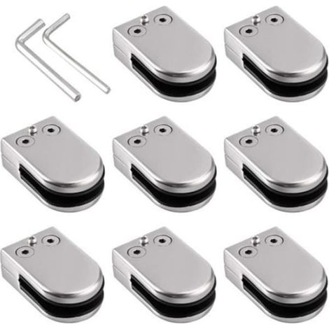 Pince à verre en 8 pièces, support en acier inoxydable (1/5)